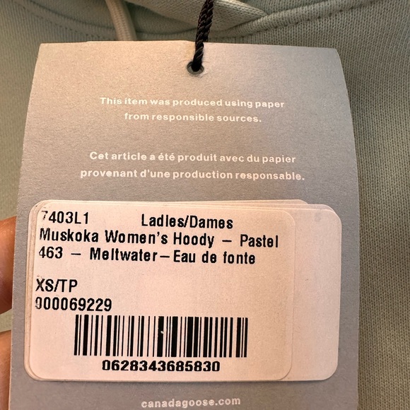 Canada Goose Light Blue Hoodie - Picture 3 of 5